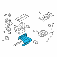 OEM 2012 Nissan Sentra Manifold Assy-Intake Diagram - 14001-ET00A