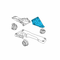 OEM 2007 BMW 525i Engine Motor Mount Bracket Left Diagram - 22-11-6-769-279