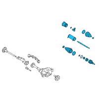 OEM 2012 Chevrolet Suburban 2500 Axle Assembly Diagram - 22789359