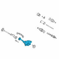 OEM 2009 Chevrolet Silverado 1500 Rear Axle Assembly (4.10 Ratio) Diagram - 19299848