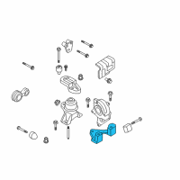 OEM 2008 Mercury Milan Transmission Mount Bracket Diagram - 6E5Z-6031-GA