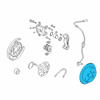 OEM 2006 Hyundai Tucson Disc-Rear Brake Diagram - 58411-3A300