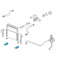 OEM 2012 Chevrolet Malibu Radiator Lower Bracket Diagram - 25785462