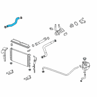 OEM 2009 Chevrolet Malibu Upper Hose Diagram - 25822191