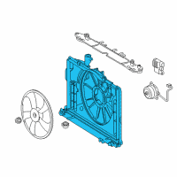 OEM 2014 Toyota Corolla Fan Shroud Diagram - 16711-0T131