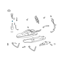 OEM Lexus IS F Spacer, Fuel Pump Diagram - 23225-23010