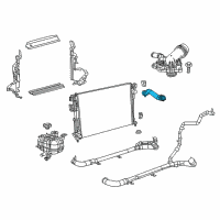 OEM 2021 Chrysler Voyager Hose-Radiator Inlet Diagram - 68217327AD