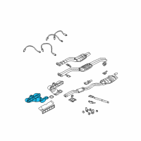 OEM 2002 BMW 330Ci Exchange. Exhaust Manifold With Catalyst Diagram - 18-40-7-514-502