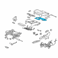 OEM Buick Seat Cushion Heater Diagram - 13451991