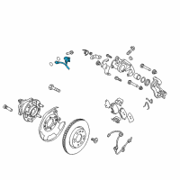 OEM 2018 Hyundai Elantra Hose-Rear Wheel LH Diagram - 58737-F2500