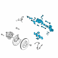 OEM 2022 Kia Niro Brake Assembly-Rear Wheel Diagram - 58210G2300