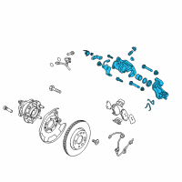 OEM 2021 Kia Niro Caliper Kit-Rear Brake Diagram - 58310G2A30