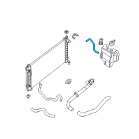 OEM 2012 Nissan Altima Hose-Reserve Tank Diagram - 21741-JA00A