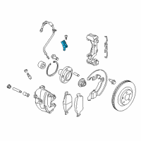 OEM Ford Focus Front Speed Sensor Diagram - BV6Z-2C204-A