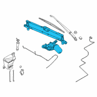 OEM 2010 Pontiac G3 Motor & Linkage Diagram - 96988331