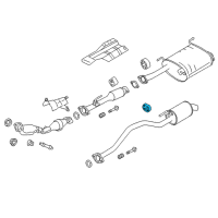 OEM 2020 Nissan NV200 Mounting-Exhaust, Rubber Diagram - 20651-3LM1A