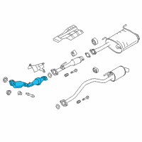 OEM 2020 Nissan NV200 Front Exhaust Tube Assembly Diagram - 20010-3LM0A