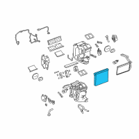 OEM 2013 Cadillac CTS Evaporator Core Diagram - 25865640