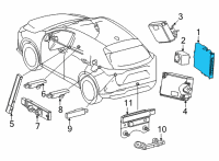 OEM Lexus NX250 COMPUTER ASSY, SMART Diagram - 899H0-78010