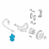 OEM 2005 Saturn Relay Caliper Diagram - 88964172