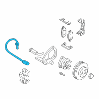 OEM 2005 Pontiac Montana Brake Hose Diagram - 15899072