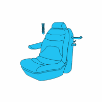 OEM Dodge Caravan Front Seat Cushion Diagram - 1AM911D5AB