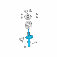 OEM 2017 Ford Flex Strut Diagram - DA8Z-18124-A