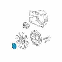 OEM Chevrolet Silverado Fan Motor Diagram - 15102145