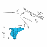 OEM 2014 Dodge Charger Reservoir-Windshield Washer Diagram - 68125524AA