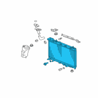 OEM Honda Fit Radiator (Toyo) Diagram - 19010-RME-A51