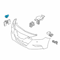 OEM Nissan Versa Sensor Assy Distance Diagram - 28438-6CA1B