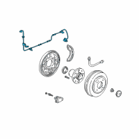 OEM 2004 Honda Civic Sensor Assembly, Right Rear Diagram - 57470-S5B-003