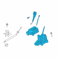 OEM 2008 Mercury Mariner Shifter Assembly Diagram - 8L8Z-7210-B