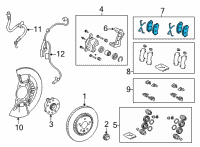 OEM 2022 Lexus NX450h+ PAD KIT, DISC BRAKE Diagram - 04465-78020