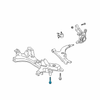 OEM Toyota Matrix Engine Cradle Front Bolt Diagram - 90119-A0244