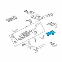 OEM Ford Explorer Sport Trac Upper Shield Diagram - 7L2Z-5H207-B