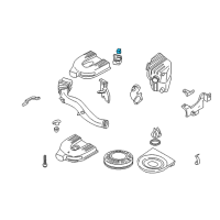 OEM 2002 Nissan Xterra Air Filter Diagram - 16565-W8800