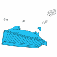 OEM 2001 Acura CL Light Unit, Passenger Side Accessory Diagram - 33901-S3M-A02