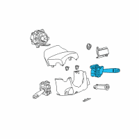 OEM Saturn Wiper Switch Diagram - 19299456