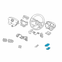 OEM 2007 Honda Odyssey Switch Assy., Multi Information (4Sp) *NH167L* (GRAPHITE BLACK) Diagram - 35875-SHJ-A01ZA