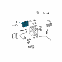 OEM 2012 Lexus LS600h EVAPORATOR Sub-Assembly Diagram - 88501-50253