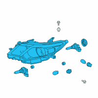 OEM 2012 Toyota Camry Composite Headlamp Diagram - 81110-06800