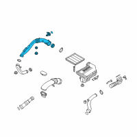 OEM 2015 BMW X3 Air Duct Without Air Mass Meter Diagram - 13-71-7-583-714