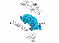 OEM 2022 Hyundai Elantra Manifold Assembly-Exhaust Diagram - 28510-2JCC0