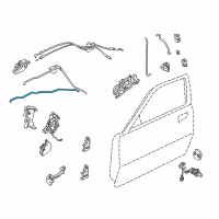 OEM Infiniti G35 Cable-Lock Knob, LH Diagram - 80513-AR000