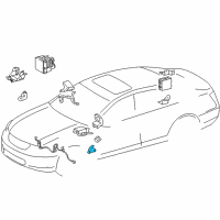 OEM 2011 Lexus LS460 Sensor Assy, Brake Pedal Stroke Diagram - 89510-30040