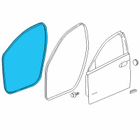 OEM 2016 Buick Regal Weatherstrip On Body Diagram - 13228130