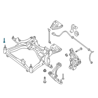 OEM 2020 Nissan Pathfinder Bolt Diagram - 54459-JA000