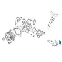 OEM Cadillac ATS Water Outlet Seal Diagram - 12664202