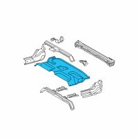 OEM 2016 Toyota Tundra Rear Floor Pan Diagram - 58311-0C091